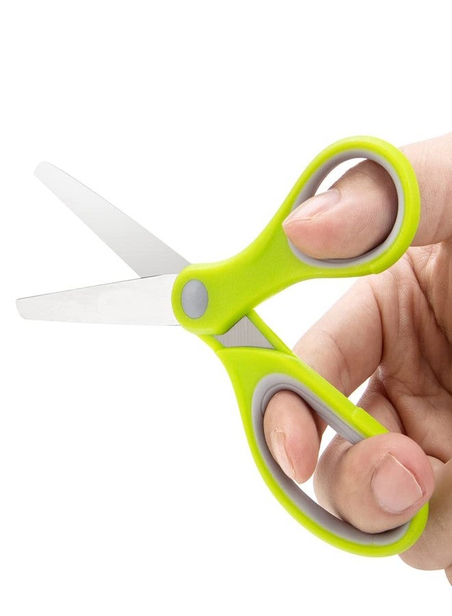 Potamish Kids Scissors (48 Count Teacher Pack, Rounded-tip, 5.6 Inch) - 5.6'' Soft Touch Blunt School Student Scissors Shears PM-003-R48-A (Pack of 48) - Image 4